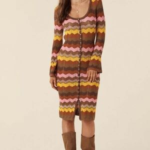 Spell Ziggy Crochet Dress XS